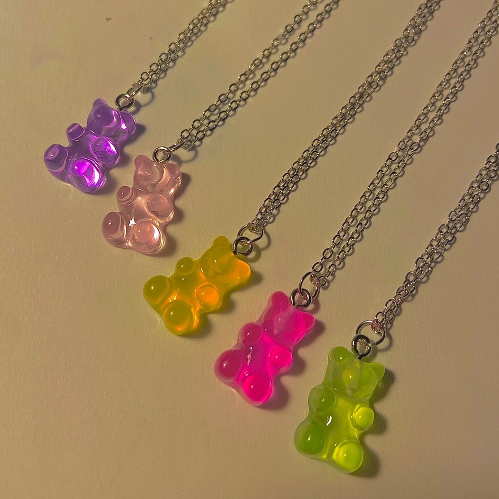 Rainbow Gummy Bear Necklace